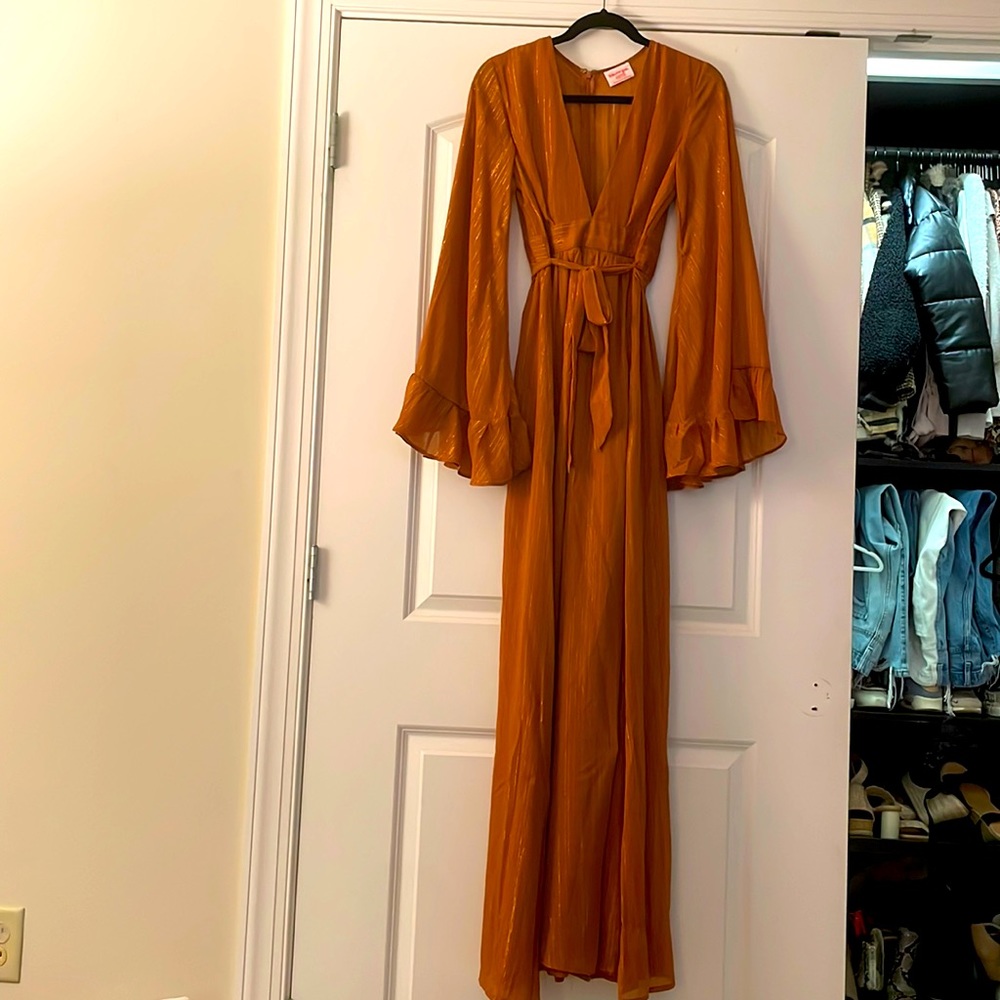 Showpo. Burnt orange dress